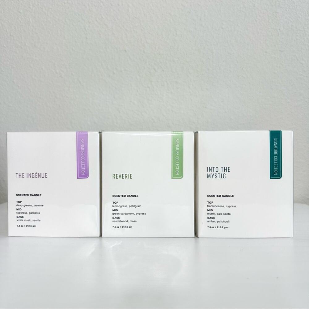 3x Studio OH! Signature Collection 7.5 oz Scented Candles Bundle